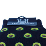 Aguacates fondo Azul Oscuro - Medias Hans Sachs - Hans Sachs