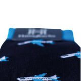 Aviones fondo Azul - Medias Hans Sachs