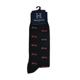 Carros Rojos fondo Negro - Medias Hans Sachs