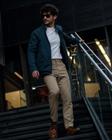 Chaqueta Bomber Azul Petróleo - Hans Sachs Pilot - Hans Sachs
