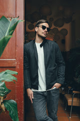 Chaqueta Bomber Azul Navy - Hans Sachs Pilot - Hans Sachs