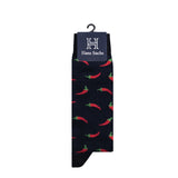 Chiles fondo Azul - Medias Hans Sachs - Hans Sachs