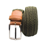 Cinturon Trenzado Verde Elastico - Hans Sachs Basics - Hans Sachs