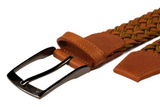Cinturon trenzado Cuero Malaga Miel- Hans Sachs - Hans Sachs