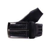 Cinturon trenzado Cuero Elastico Zante Negro - Hans Sachs - Hans Sachs