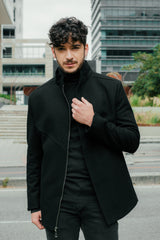 PREVENTA - Chaqueta de Paño Negro - Hans Sachs Fleurs