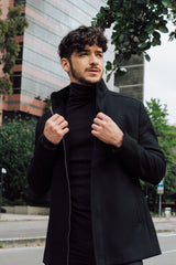 PREVENTA - Chaqueta de Paño Negro - Hans Sachs Fleurs