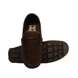 Mocasin Cuero Nobuck Cinta Café - Hans Sachs - Hans Sachs