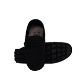 Mocasin Cuero Nobuck Cinta Negro - Hans Sachs. - Hans Sachs