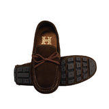 Mocasin Cuero Nobuck Cordon Cafe - Hans Sachs - Hans Sachs