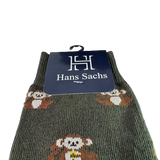 Monos fondo Verde - Medias Hans Sachs