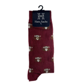 Monos fondo Vinotinto - Medias Hans Sachs