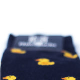 Patos fondo Azul Oscuro - Medias Hans Sachs - Hans Sachs