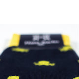 Pulpos Amarillos fondo Azul - Medias Hans Sachs