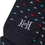 Tobilleras Rombos fondo Azul Oscuro - Medias Hans Sachs - Hans Sachs