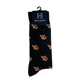 Zorros fondo Negro - Medias Hans Sachs