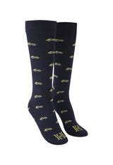 Carros Amarillos fondo Azul Oscuro - Medias Hans Sachs - Hans Sachs