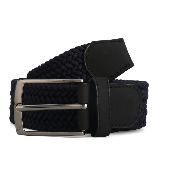 Cinturon Trenzado Azul Elastico - Hans Sachs Basics - Hans Sachs