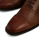 Zapato Oxford Cuero Liso Miel - Hans Sachs